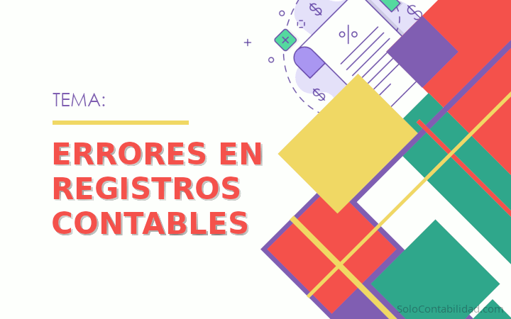 Errores en registros contables