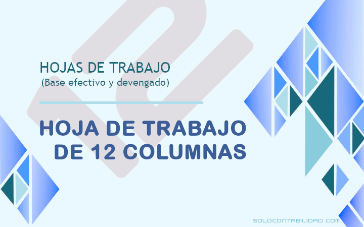Hoja de trabajo de 12 columnas - Hojas de Trabajo