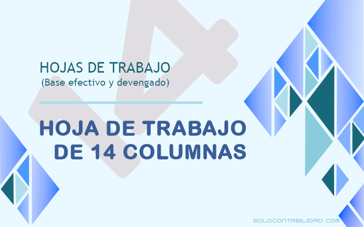 Hoja de trabajo de 14 columnas - Hojas de Trabajo