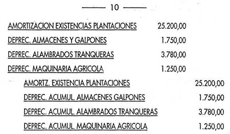 Solución - Registro de las depreciaciones de los activos de la empresa