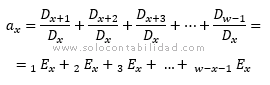 Serie de dotes puras, Renta Vitalicia Total - matemáticas actuariales Serie de dotes puras, Renta Vitalicia Total - matemáticas actuariales