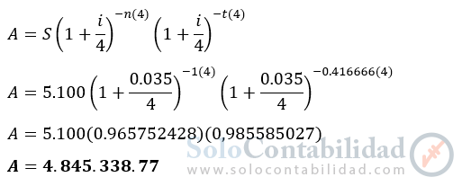 Ejercicios - Lista de problemas 11, Valor actual - Matemáticas financieras, soluciones problemas ejercicios - lista de problemas 11.  www.solocontabilidad.com