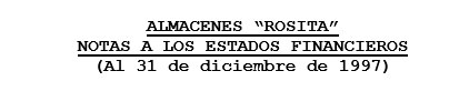 Notas a los estados financieros - ejemplo